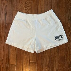 White Nike Cottton Shorts